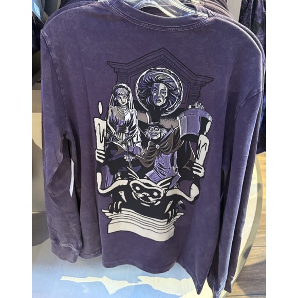Disney Parks 2025 The Haunted Mansion Welcome Foolish Mortals T Shirt 3X Purple - Picture 1 of 3